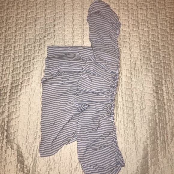 Bishop+young stripped cropped off the shoulder tee - Picture 5 of 6